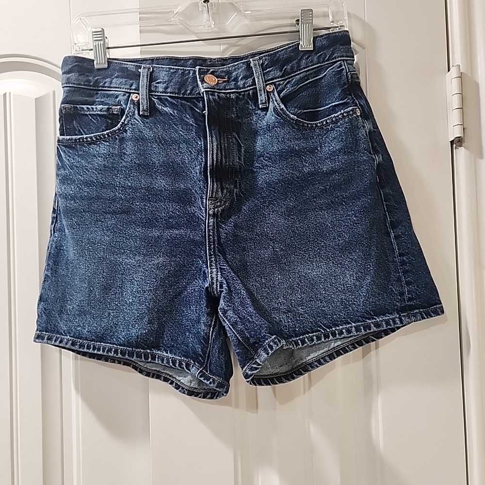 Express Dark Blue Jean Shorts